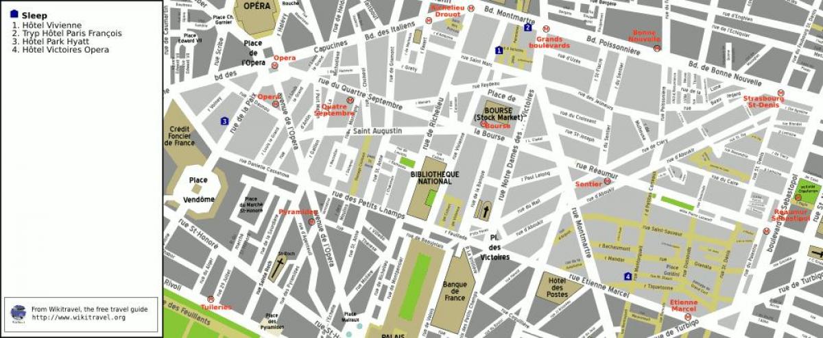 Kartę 2. dzielnica Paryża
