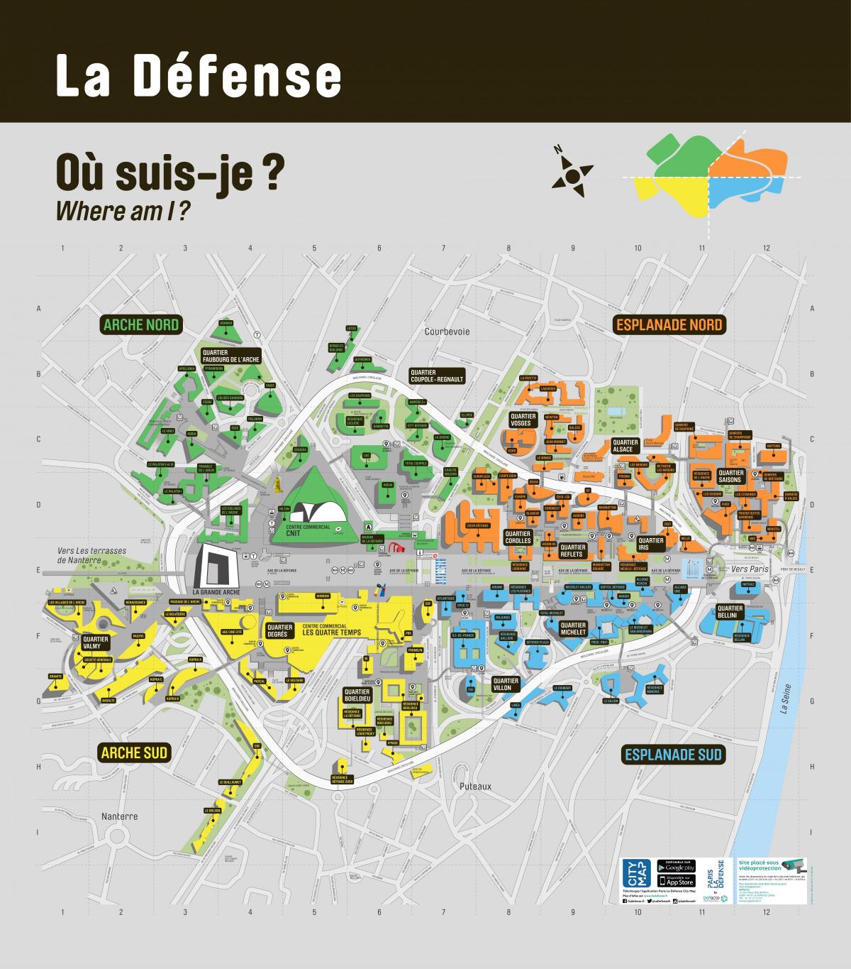 Mapę La Défense