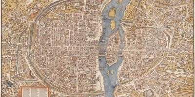 Mapa starego Paryża