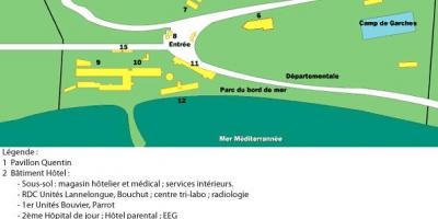 Mapę szpital San Salvadour