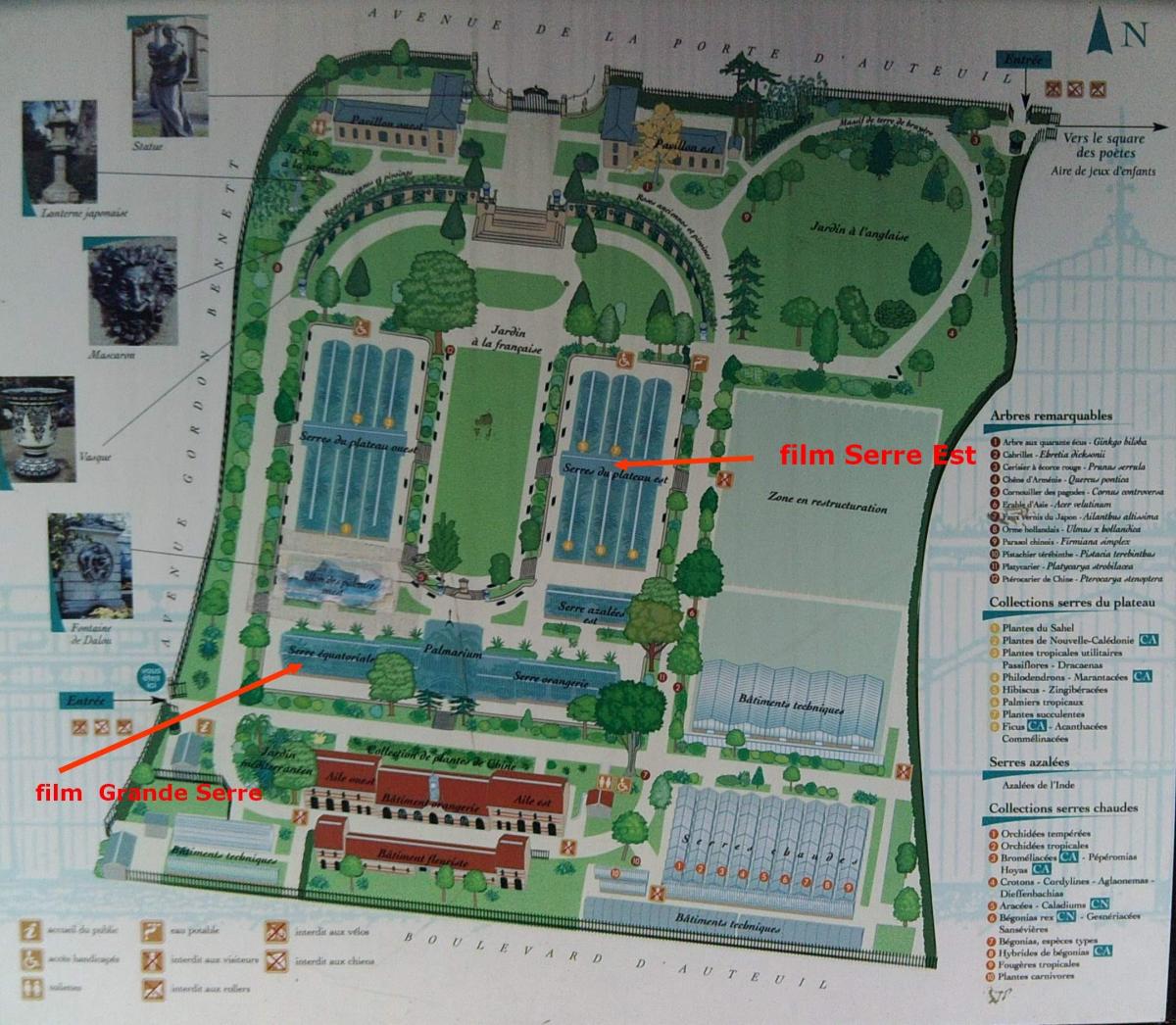 Mapa Jardin de Serre-d ' Auteuil