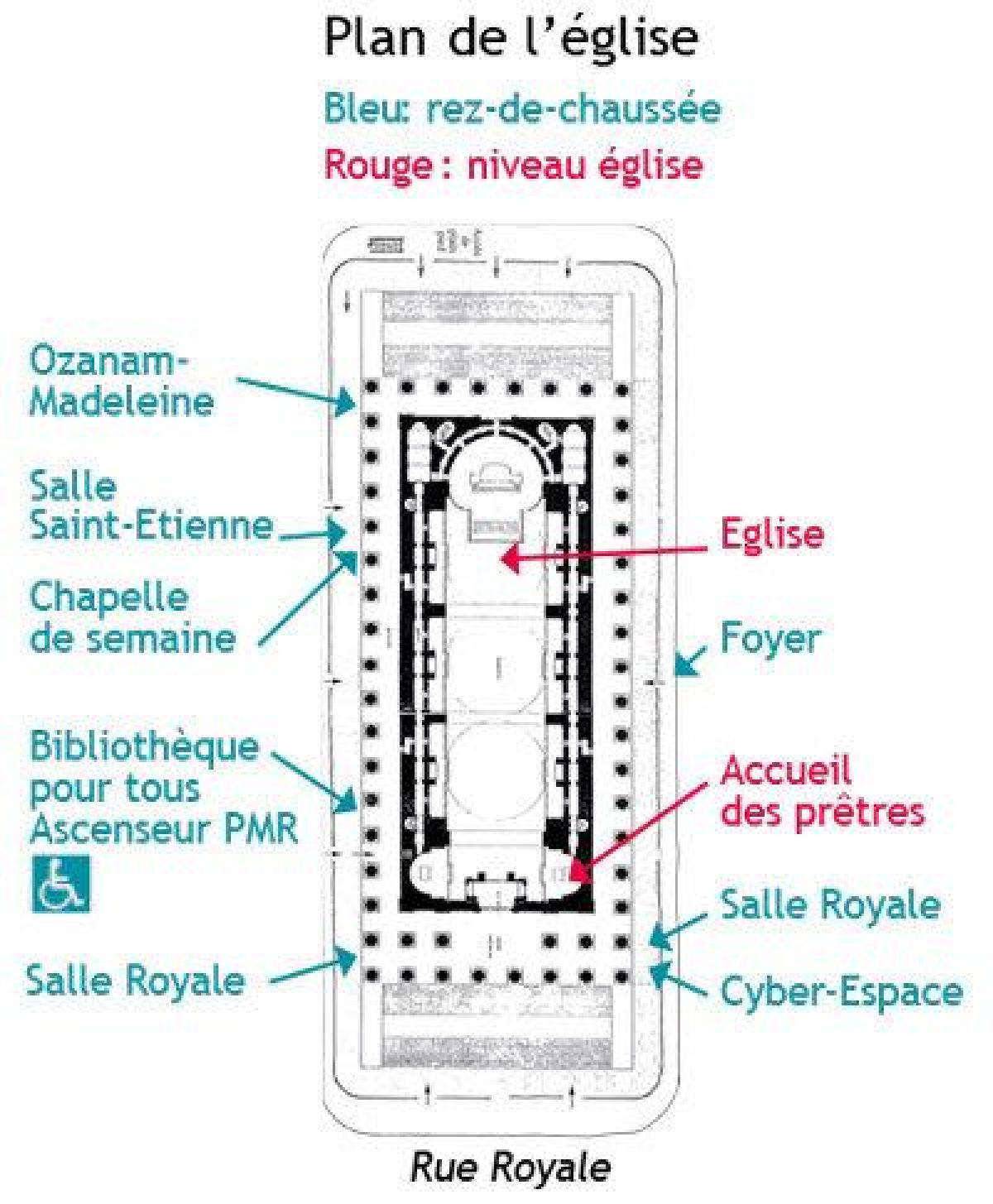 Mapa Madeleine Paryż
