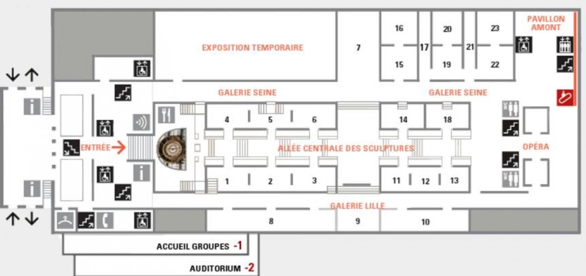 Mapa muzeum d ' Orsay