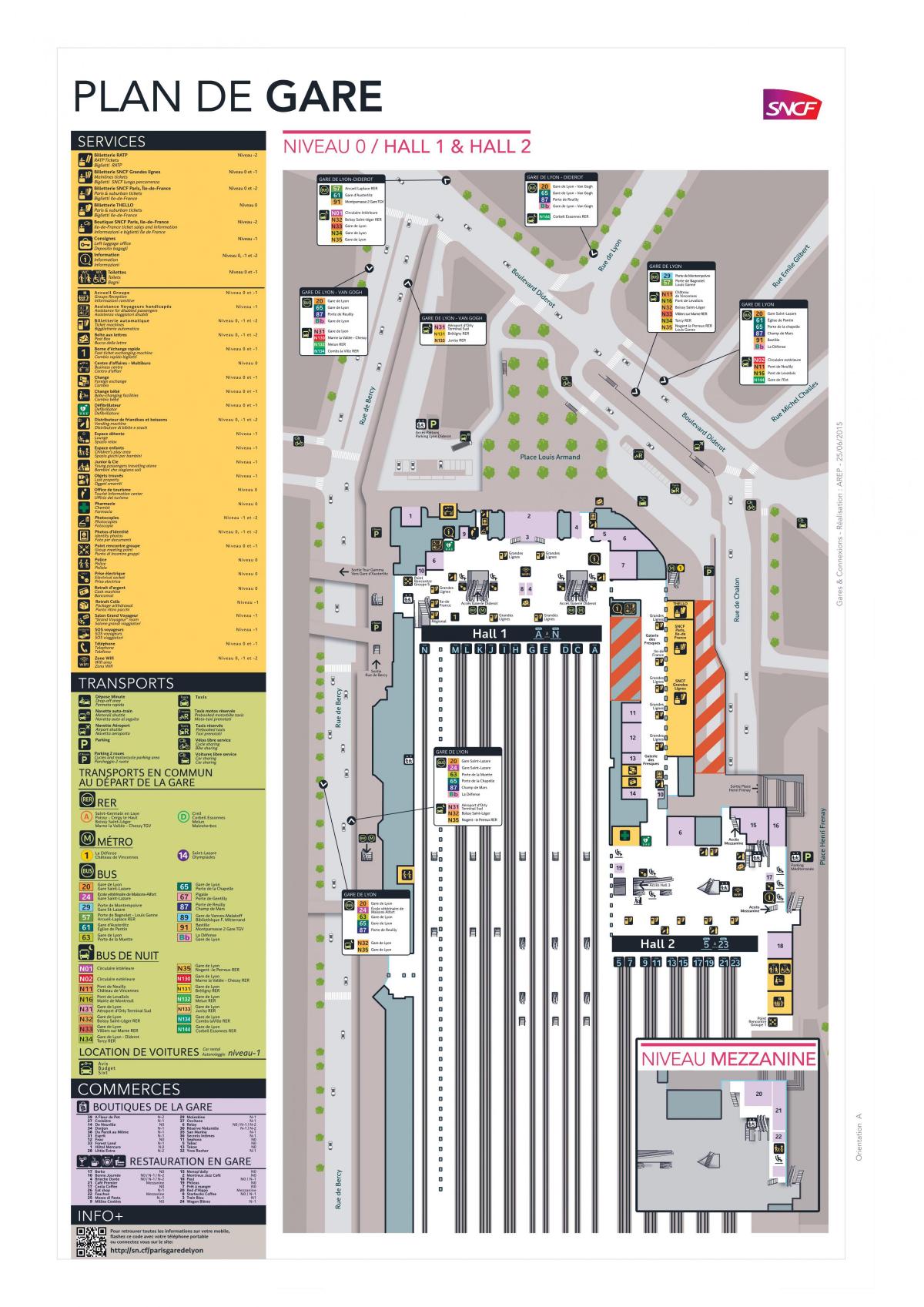 Mapa Paryż-Gare de Lyon