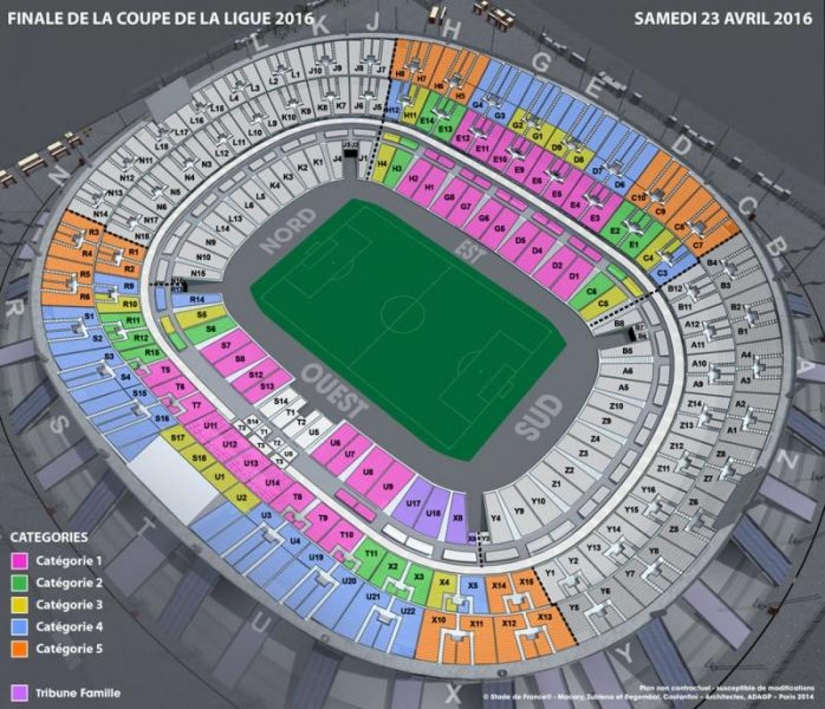 Mapa Stade de France football
