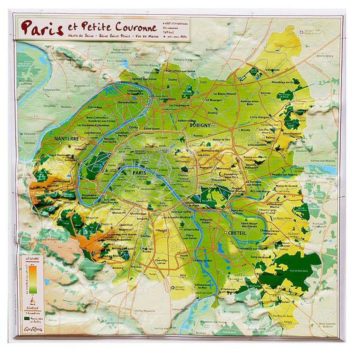 Karta terenu Paryż