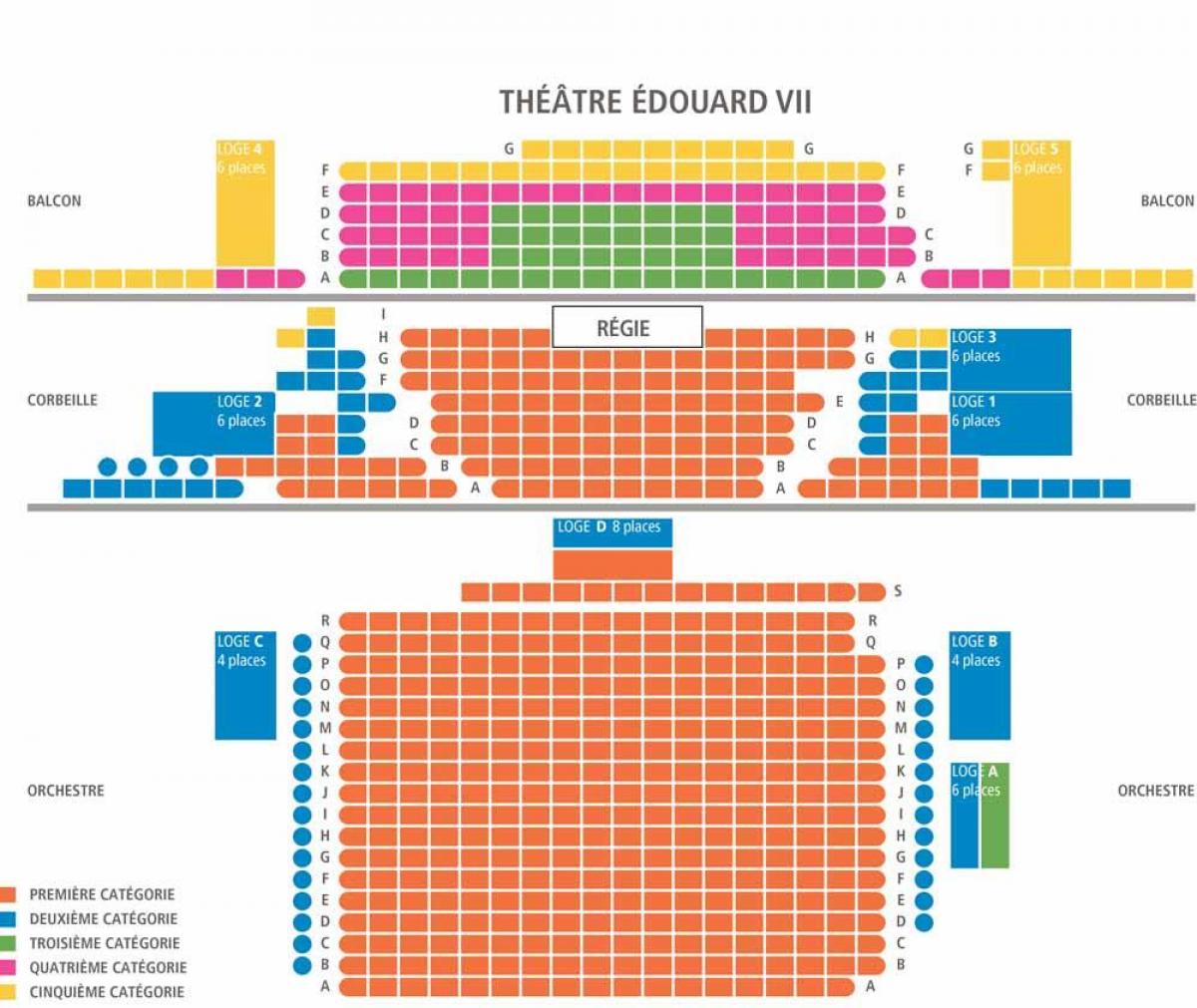 Mapa teatr edouard 7