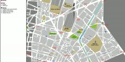 Mapa 10. dzielnicy Paryża