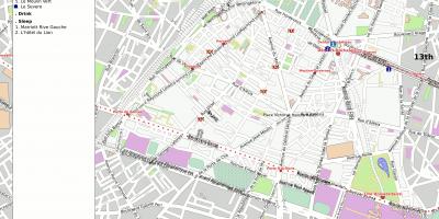 Mapa 14. dzielnicy Paryża