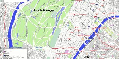 Mapa 16. dzielnicy Paryża