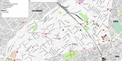 Mapa 17. dzielnicy Paryża