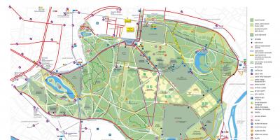 Mapę Bois de Vincennes