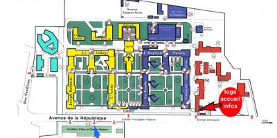 Mapa Charles-Foie szpitalu