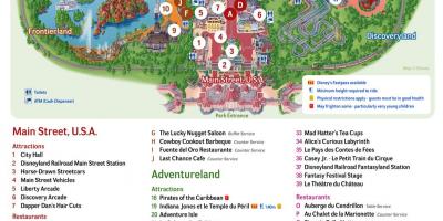 Mapa Parku Rozrywki Disneyland Paris