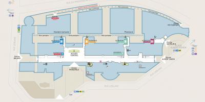 Mapa Pompidou szpitalu