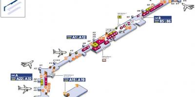 Mapa lotnisko Południowo-Orly