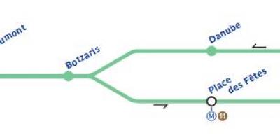 Paryż mapa metra. Wszystkie karty Paryża metra.