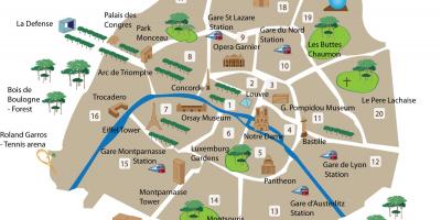Mapa paryskich muzeów