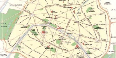 Mapa paryskich parków