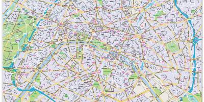Mapa centrum Paryża