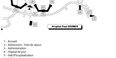 Mapę szpital Paul Думер