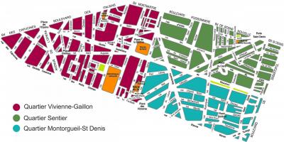 Mapa dzielnicy Sentier
