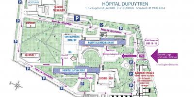 Mapa Жоффре szpitala Dupuytrena